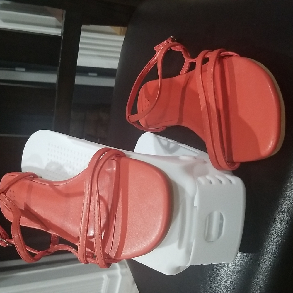 Cute coral colored sandals